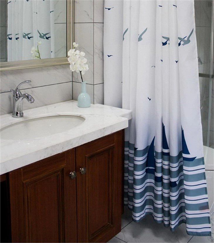 printed shower curtain