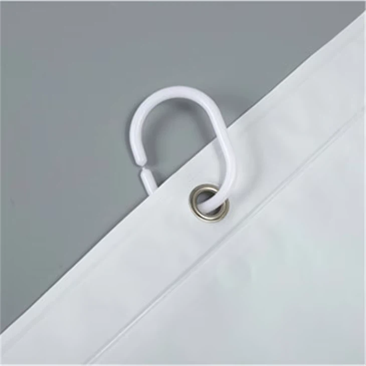 PEVA Transparent Frosted White Shower Curtain Waterproof