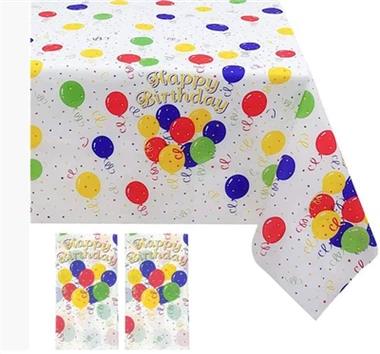 PE Disposable Tablecloth Mixed Pattern Oil-proof Table Cover